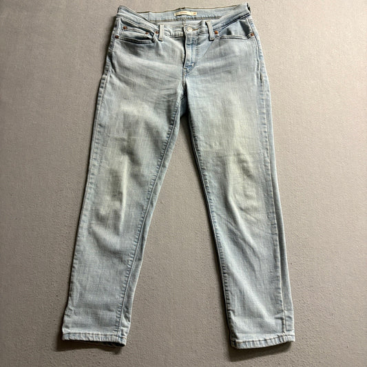 Levis Boyfriend Jeans Womens 28 Light Wash Blue Denim W28 L27