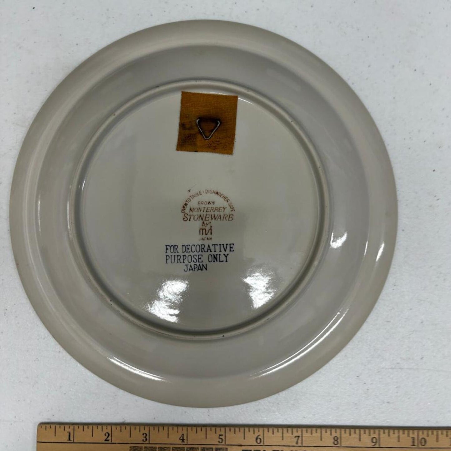 Vintage Aloha From Hawaii Souvenir Plate Monterrey Stoneware MI Japan 10.5 Inch
