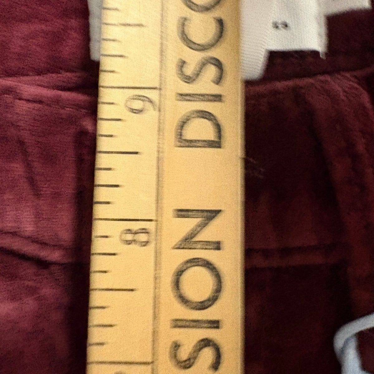 Frame Denim Le High Skinny Velvet Pants Womens 23 Burgundy Pinot Red Corduroy