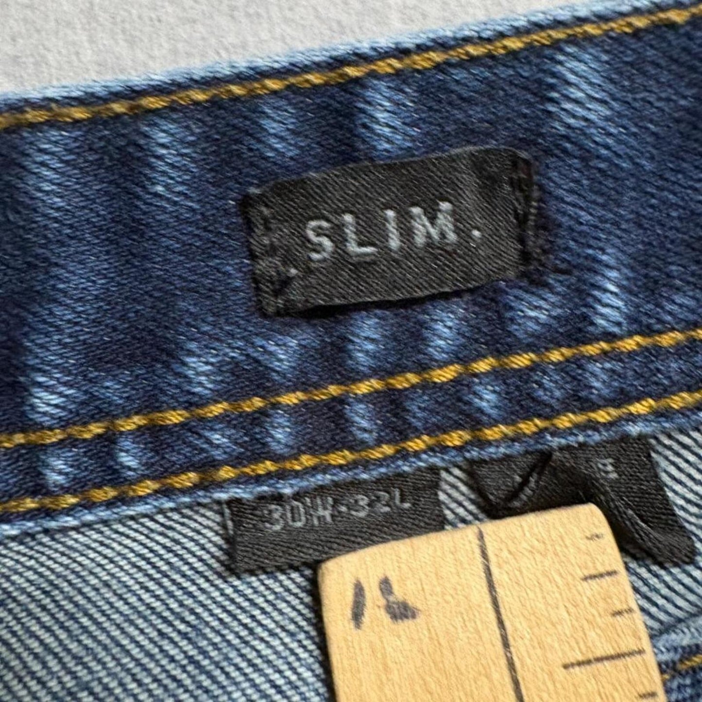 Superdry Mens Jeans 30x32 Slim Fit Blue Denim Copper Black Denim Corporal