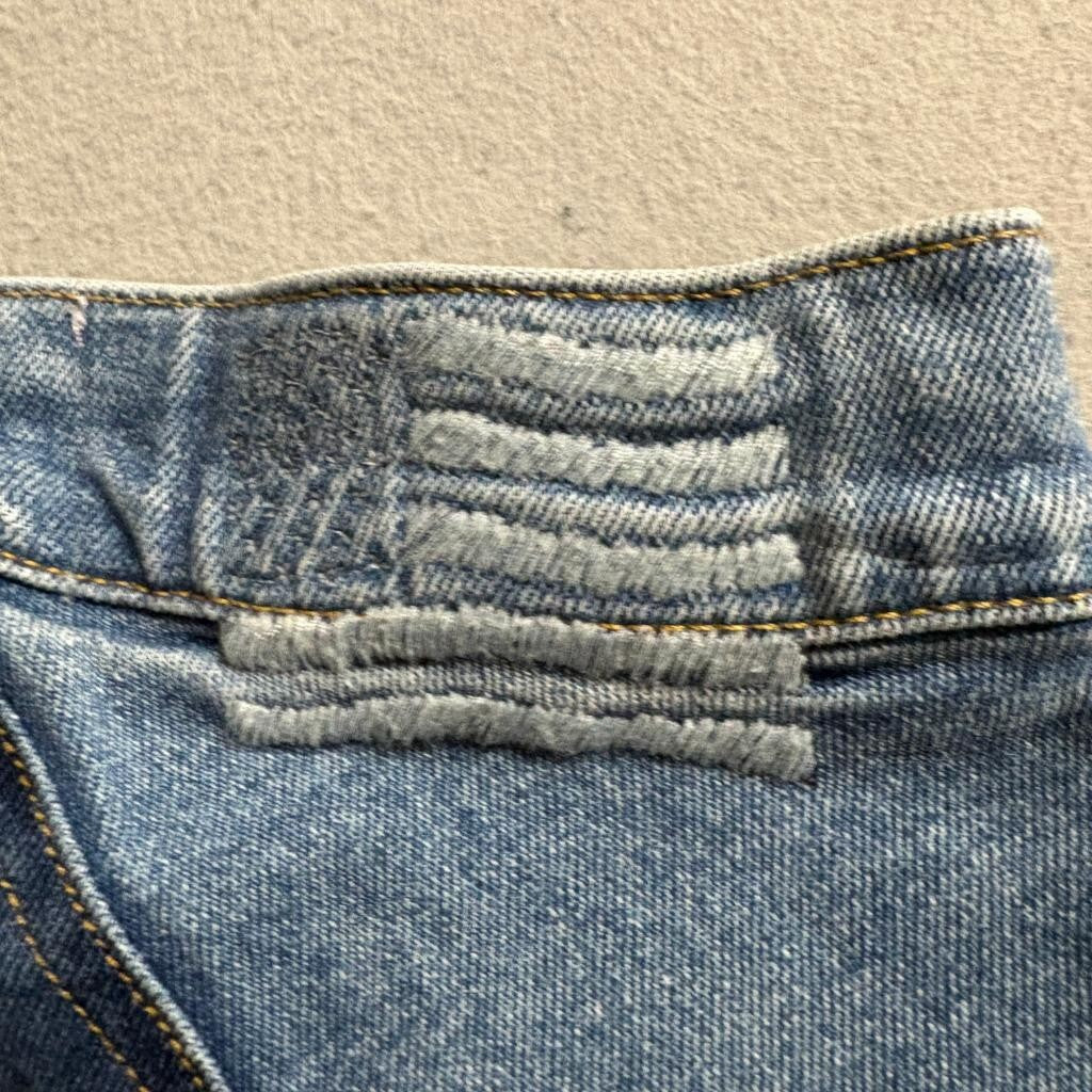 Revice Denim Star Patch Flare Jeans Womens Size 26 Blue High Rise Bell Bottoms