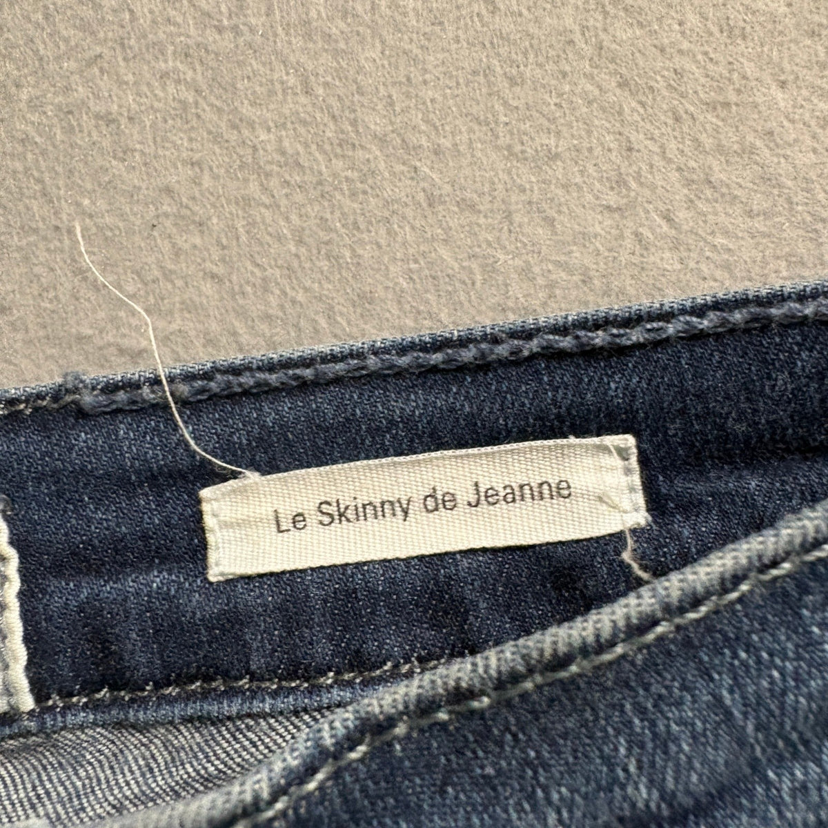 Frame Denim Le Skinny de Jeanne Jeans Womens 24 Distressed Ripped Blue Stretch