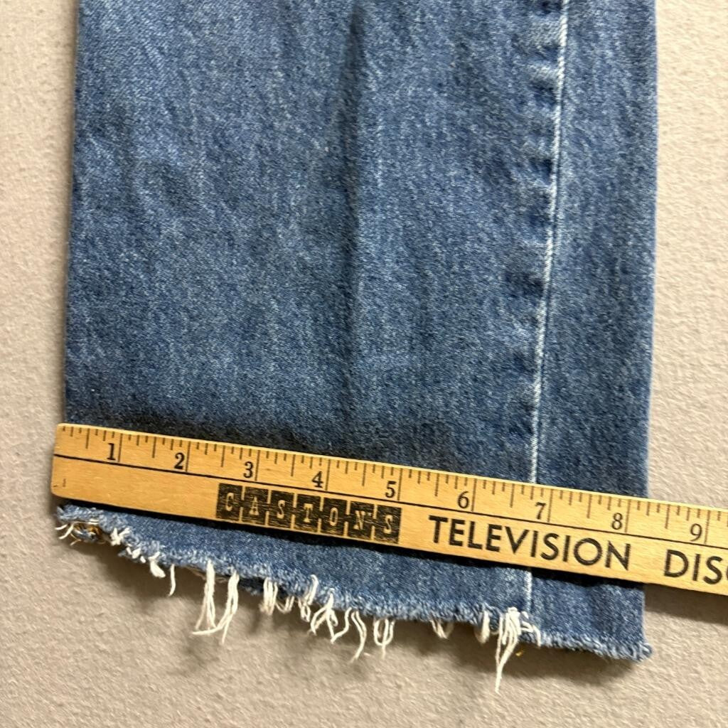 BDG Urban Outfitters Carpenter Jeans Womens 24 Blue Denim High Rise Raw Hem