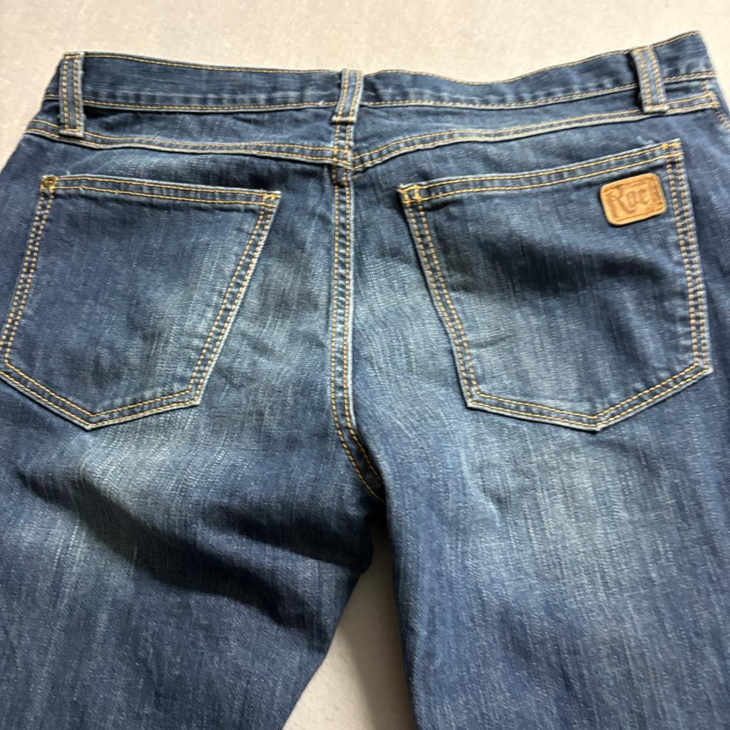 Wrangler Rock 47 Boyfriend Fit Jeans Mens 31x34 Blue Denim Stretch WBX30TB