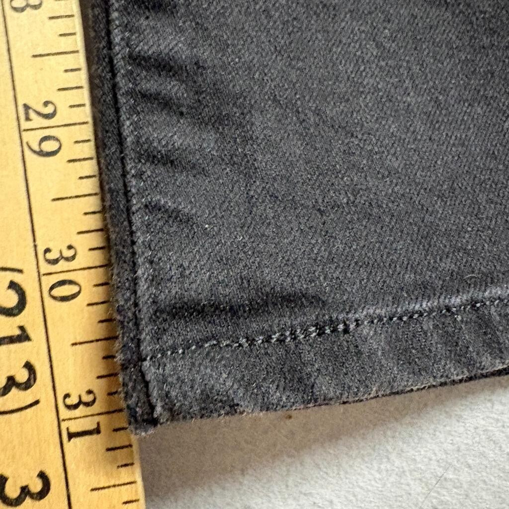 Levis 505 Straight Jeans Womens 16M Black Denim Stretch Pants W33 L32