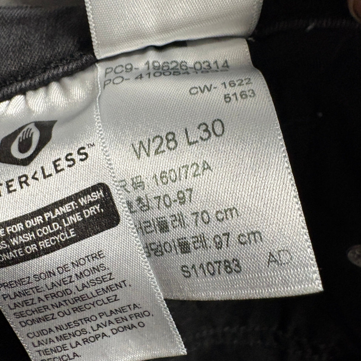Levi's 311 Shaping Skinny Jeans Womens W28 L30 Black Denim Mid Rise Stretch
