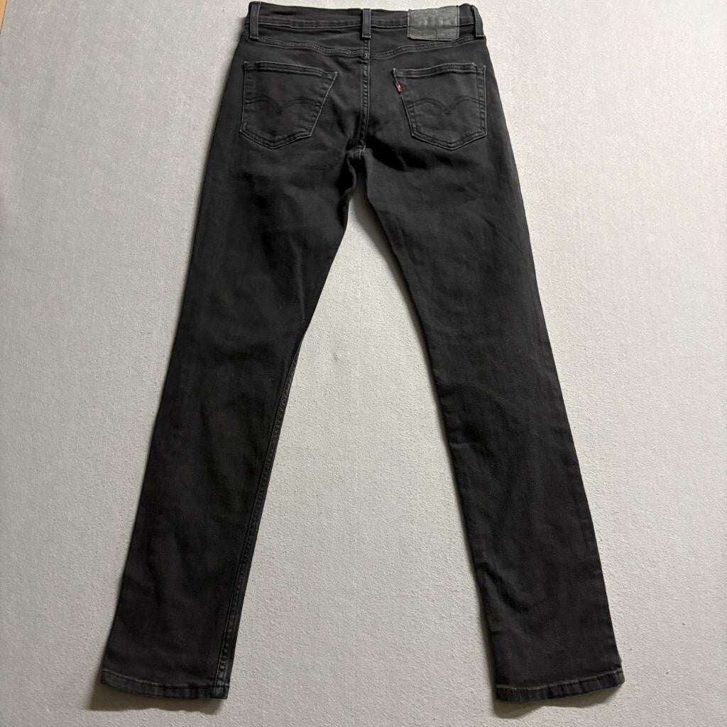 Levis 511 Slim Fit Black Jeans Mens 29x32 WaterLess Stretch Denim