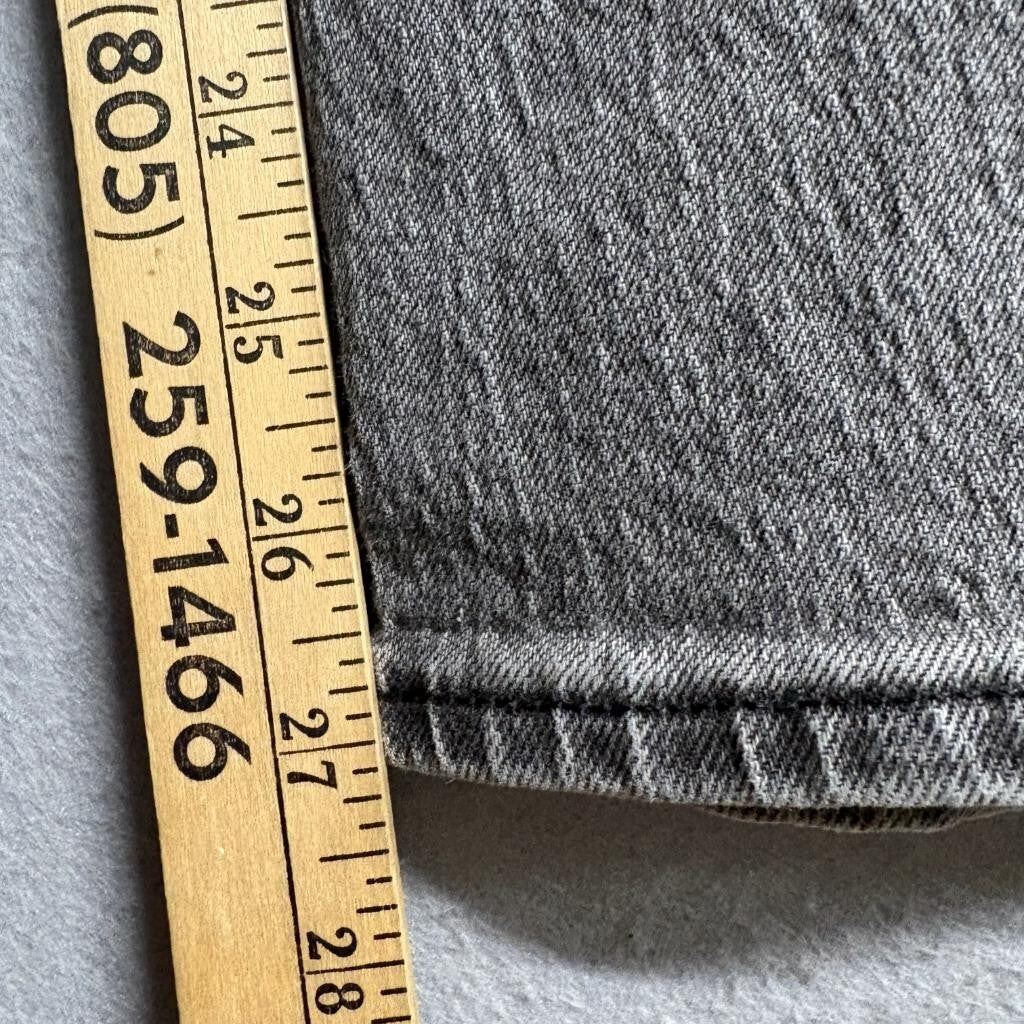 Madewell The Perfect Vintage Straight Jeans Womens 28 Gray Denim High Rise