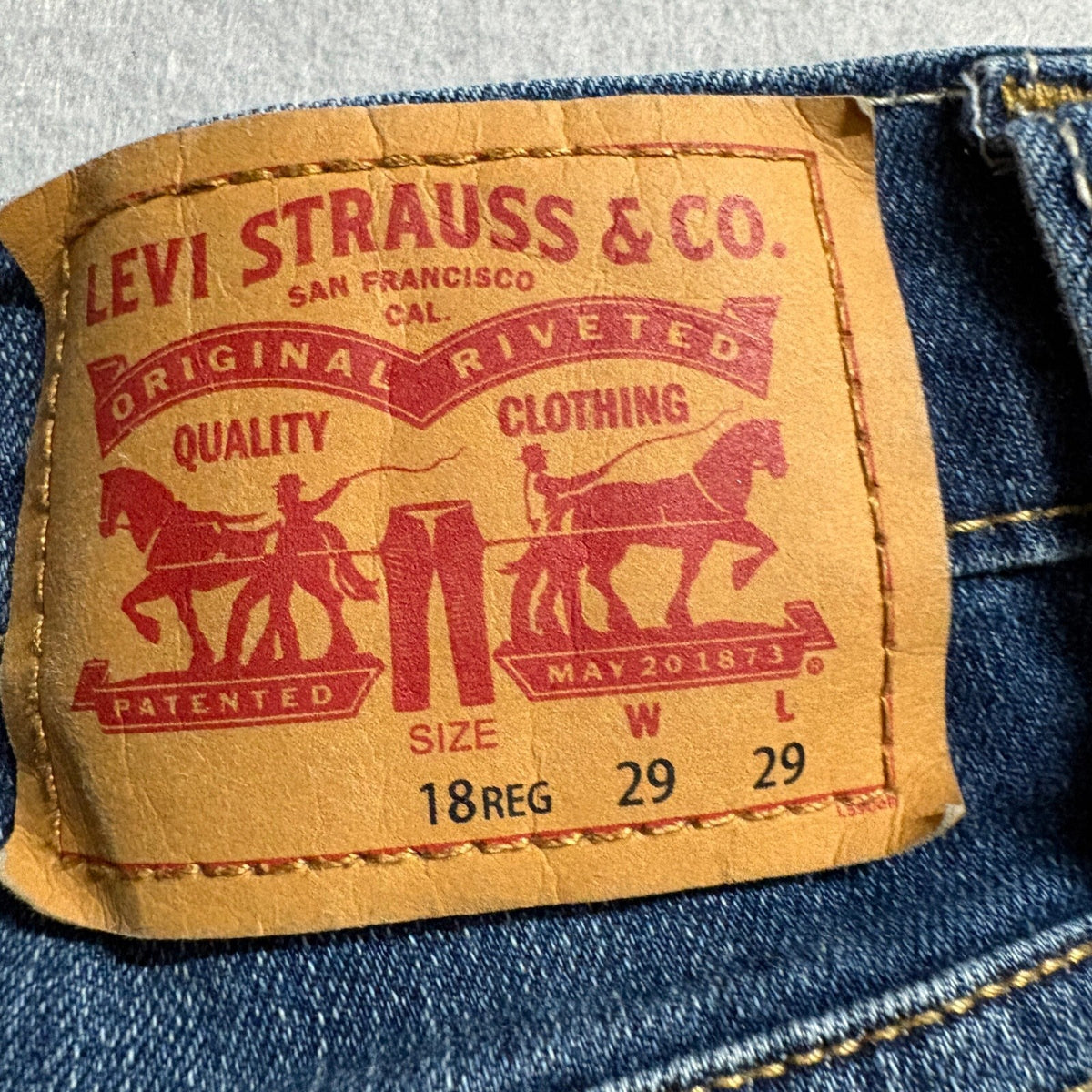 Levis 512 Slim Taper Jeans Boys Size 18 Reg Blue Denim Pants W29 x L29