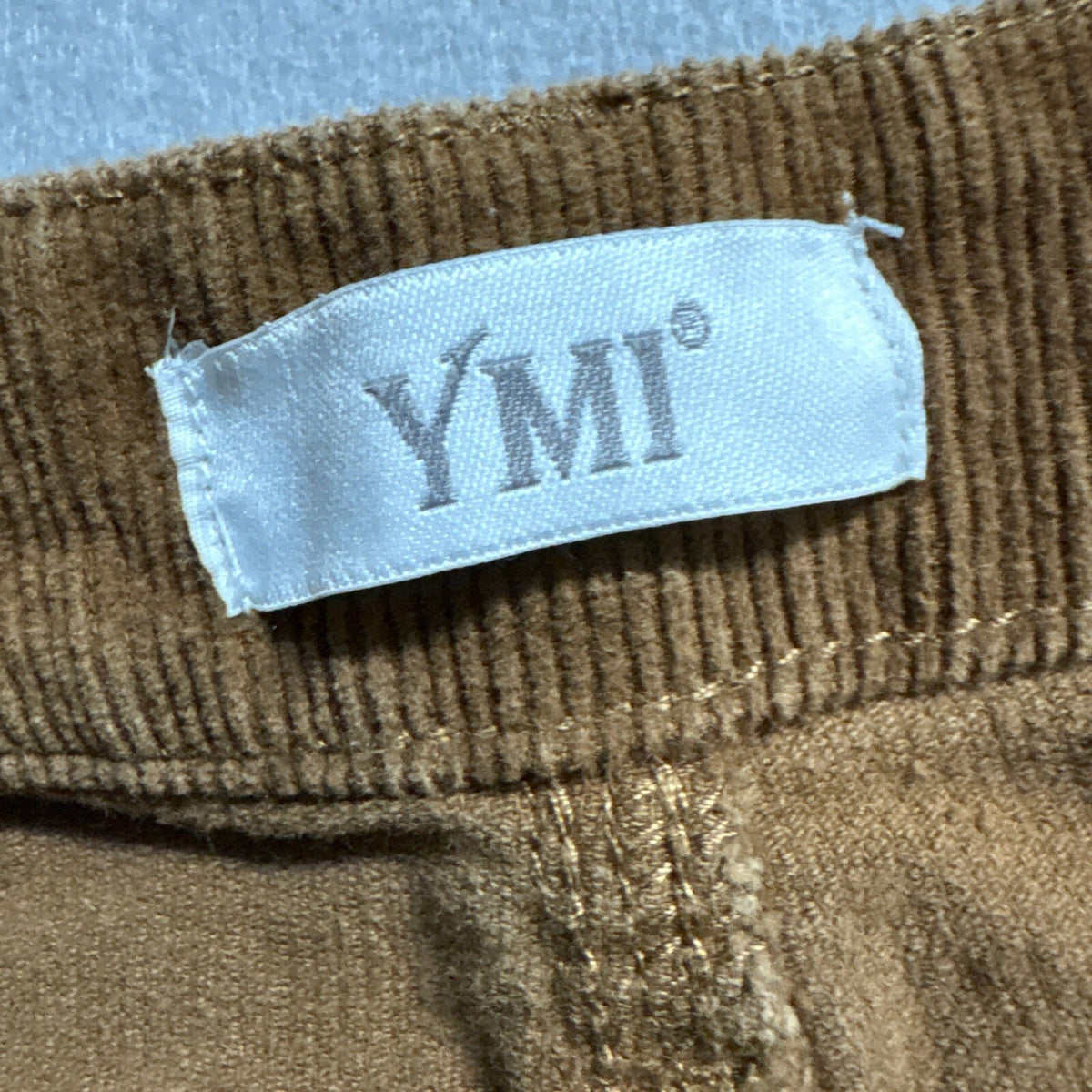 YMI Jeans Womens Size 5/27 Brown Corduroy High Rise Tapered Mom Pants Stretch