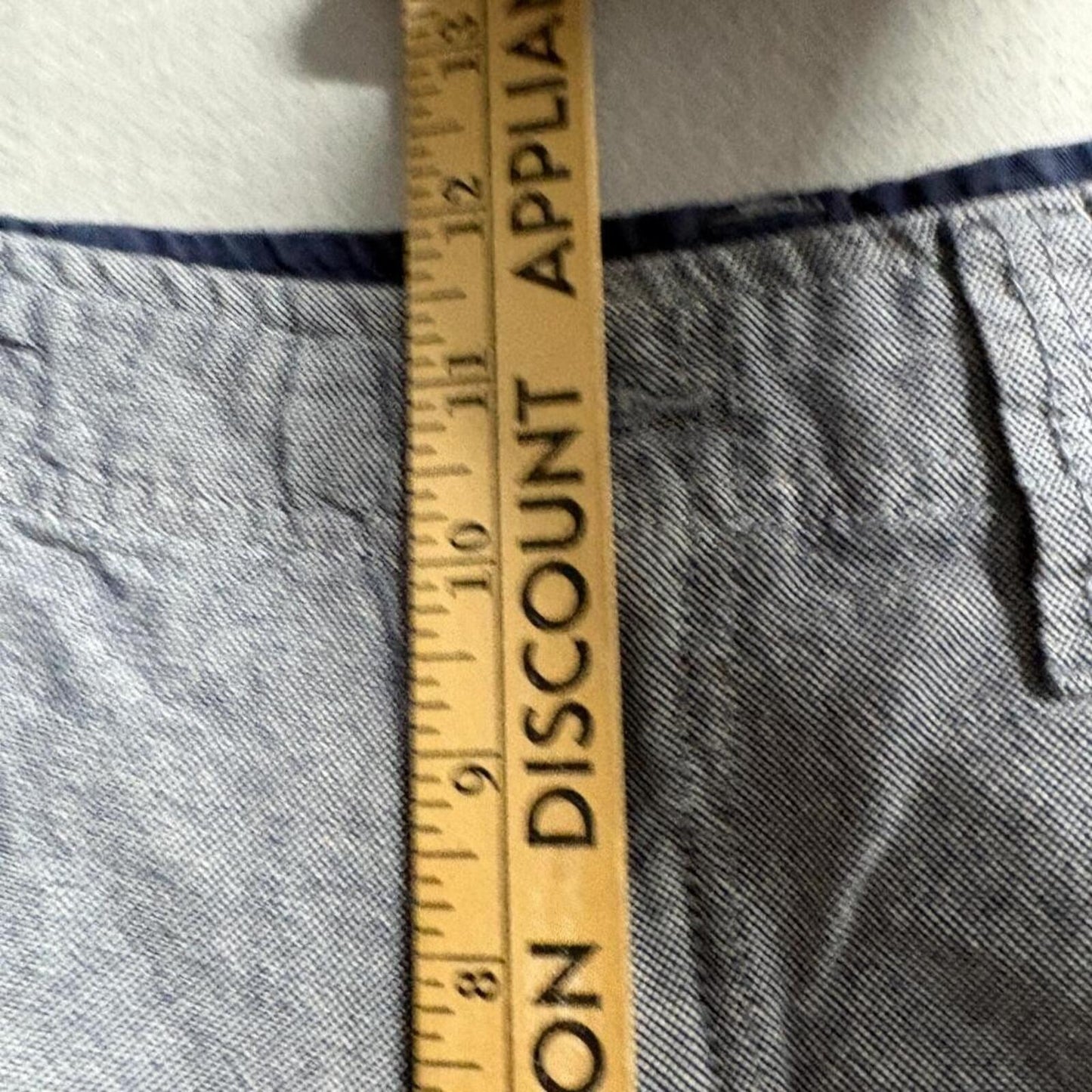 Vintage Genes 1891 Cargo Shorts Mens 36 Gray Cotton Chambray Original Stacked