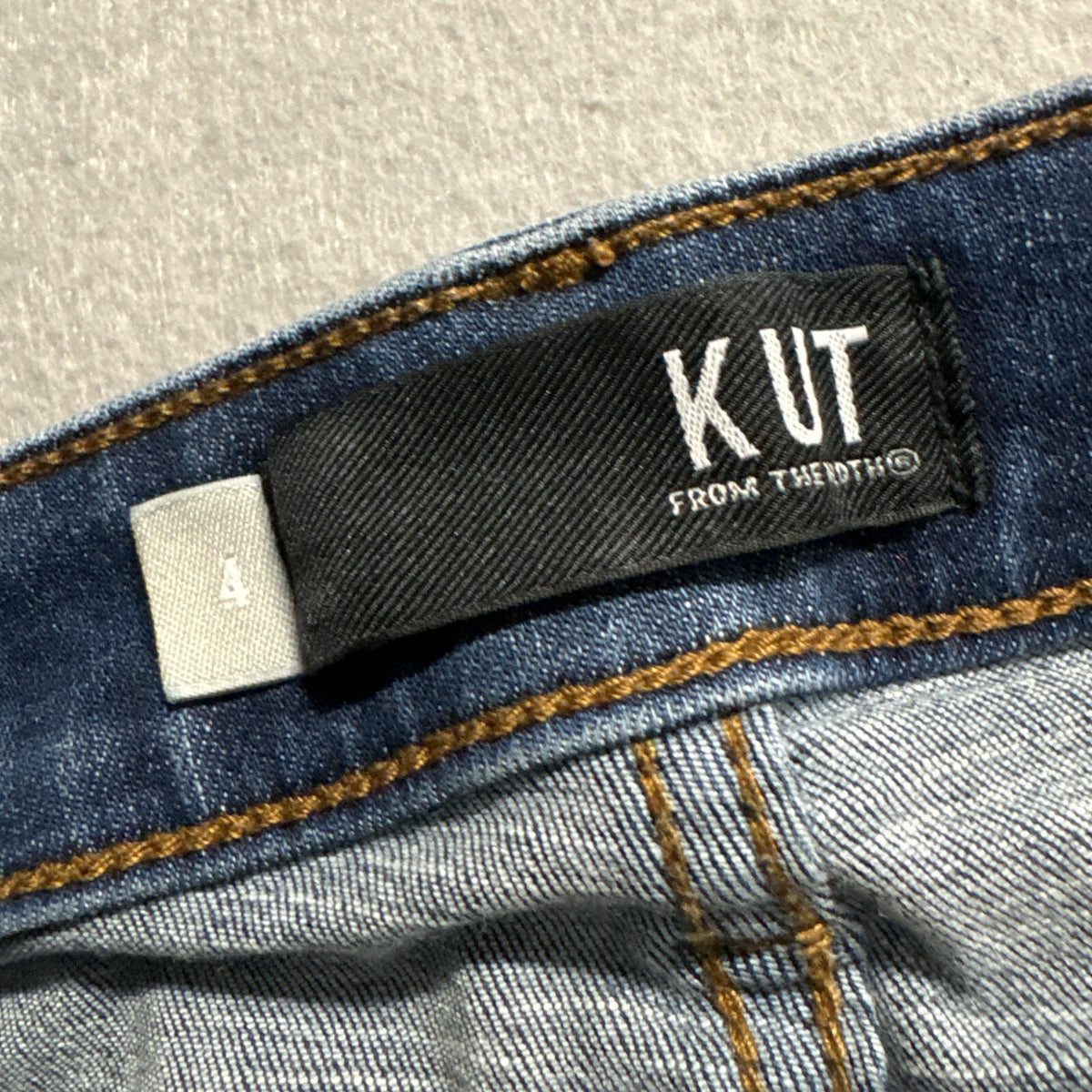KUT from the Kloth Skinny Jeans Womens 4 Blue Ankle Raw Raw Hem Stretch Denim