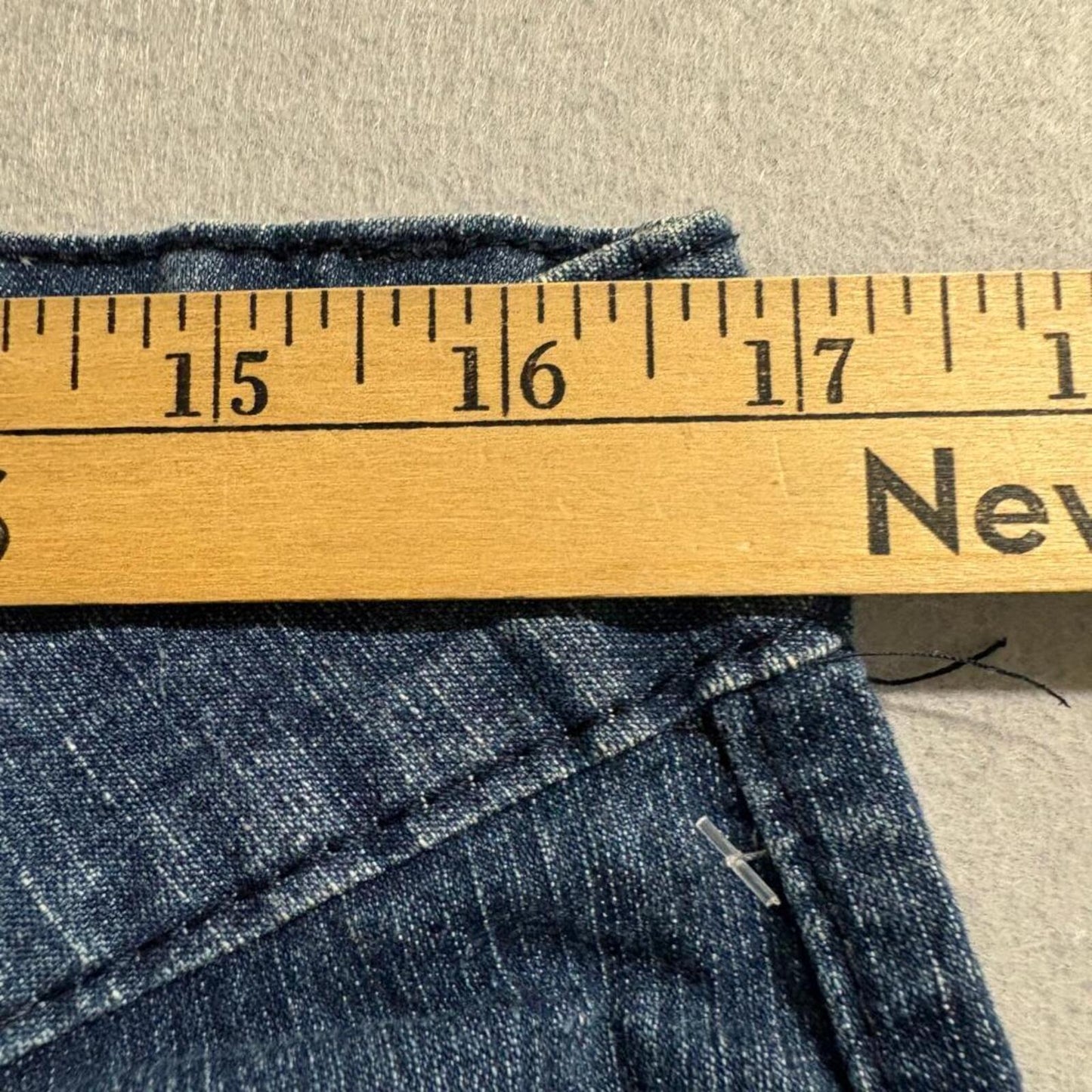 Richcow Jeans Womens Size 13 Blue Distressed Stretch Denim Skinny Leg Pants