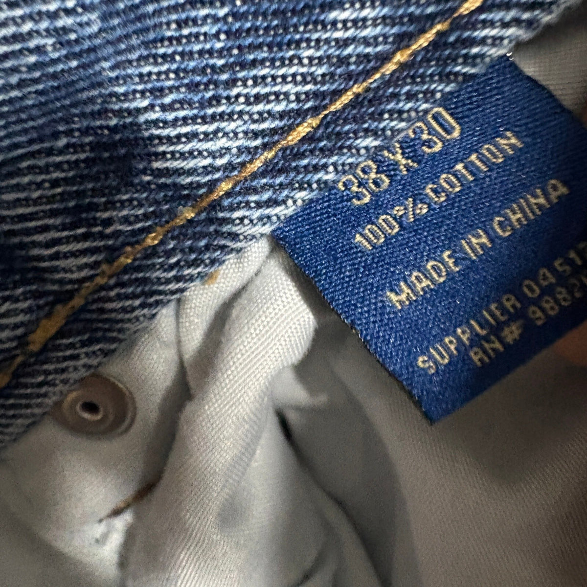 Big Mac Workwear Jeans Mens 38x30 Blue Denim Straight Leg Work Pants