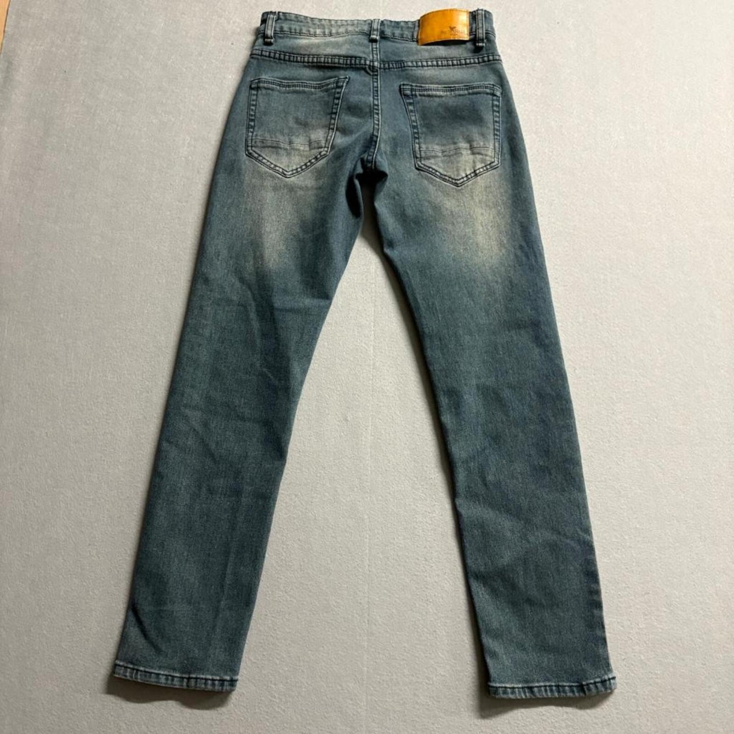 Smith and Mills Denim Stretch Jeans Mens Size 29 Blue Slim Straight Fit