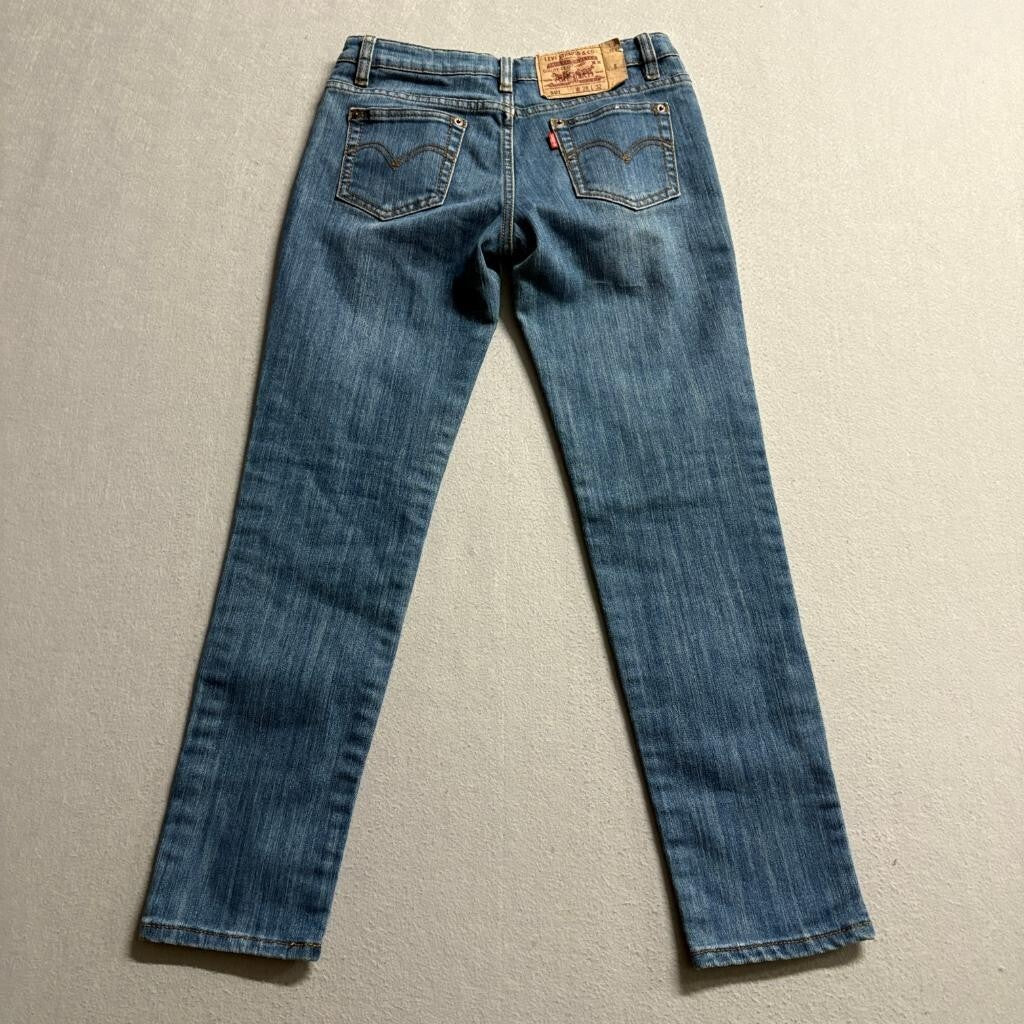 Levi's 501 Women's Blue Denim Jeans W28 L32 Straight Leg 100% Cotton Made in USA