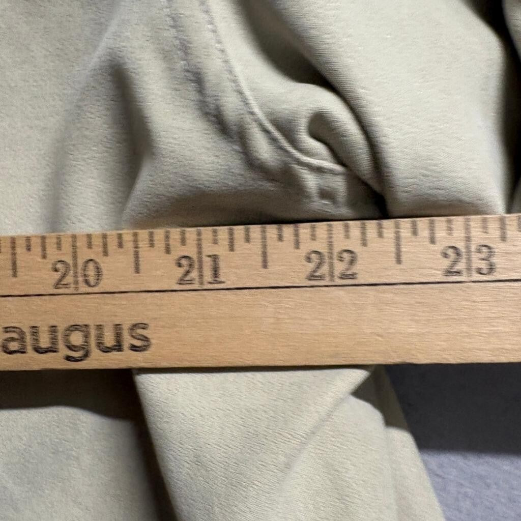 Knightsbridge Fleece Lined Shirt Jacket Mens Large Beige Button Up Shacket Flaws