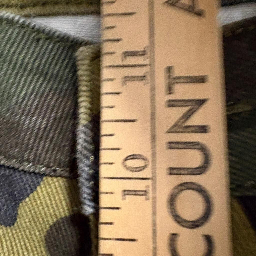 Shein Petite L Camouflage Cargo Pants Womens Green Cotton Wide Leg Utility