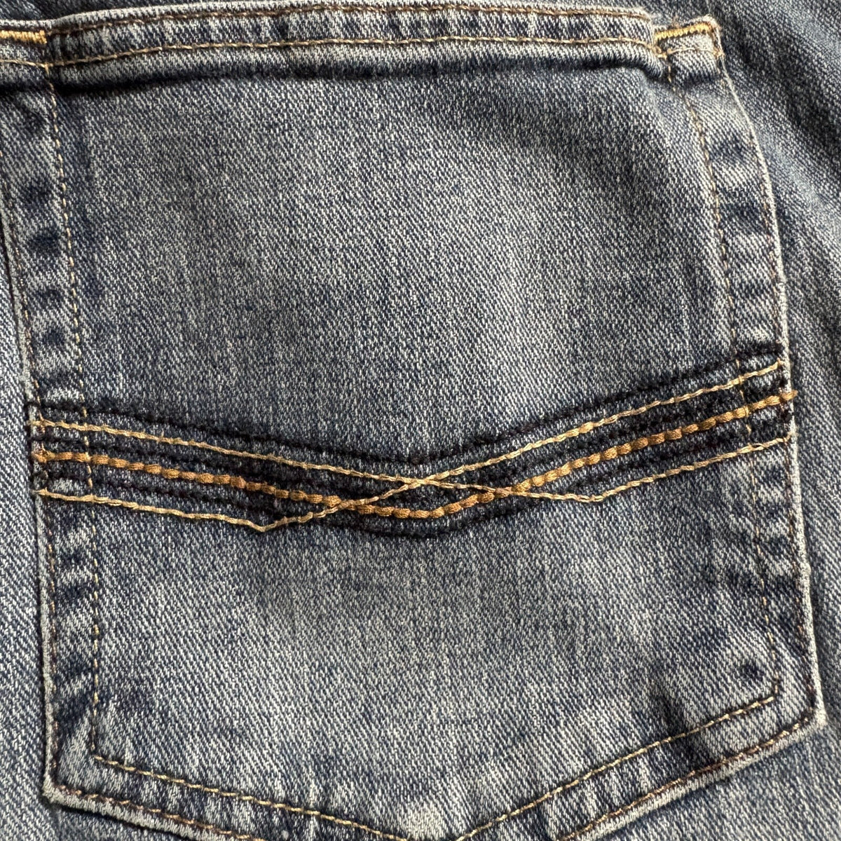 Ariat M4 Low Rise Boot Cut Jeans Mens 40x32 Blue Stretch Denim Western Work