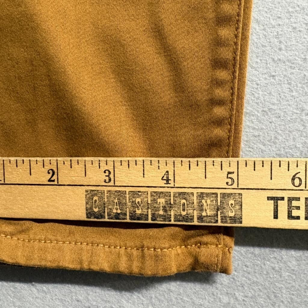 Madewell 9 High Rise Skinny Jeans Womens 32 Brown Mustard Cotton Blend Stretch