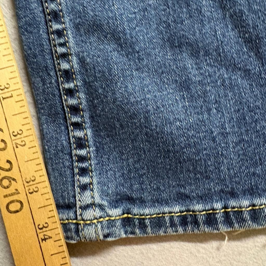 Hollister Jeans Mens 38x36 Blue Denim Distressed Straight Leg Stretch