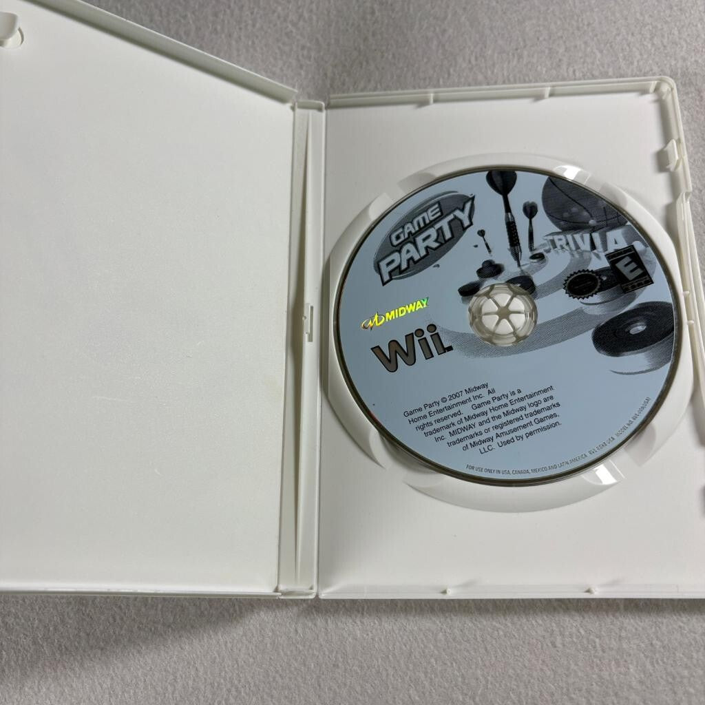 Game Party Nintendo Wii Game Disc and Case Midway Games