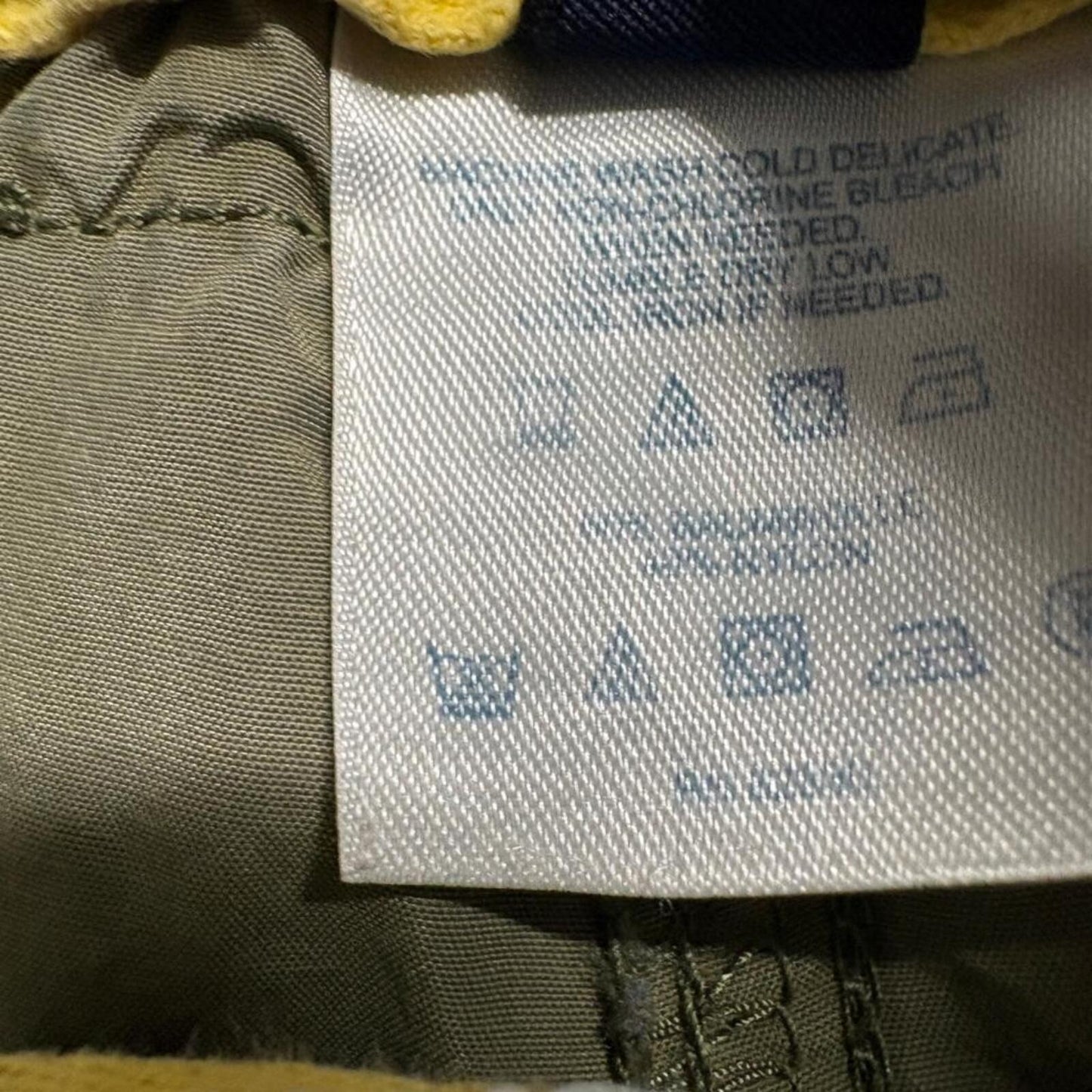 Lands End Cargo Pants Womens 16 Green Roll Up Convertible Hiking Outdoor Cotton