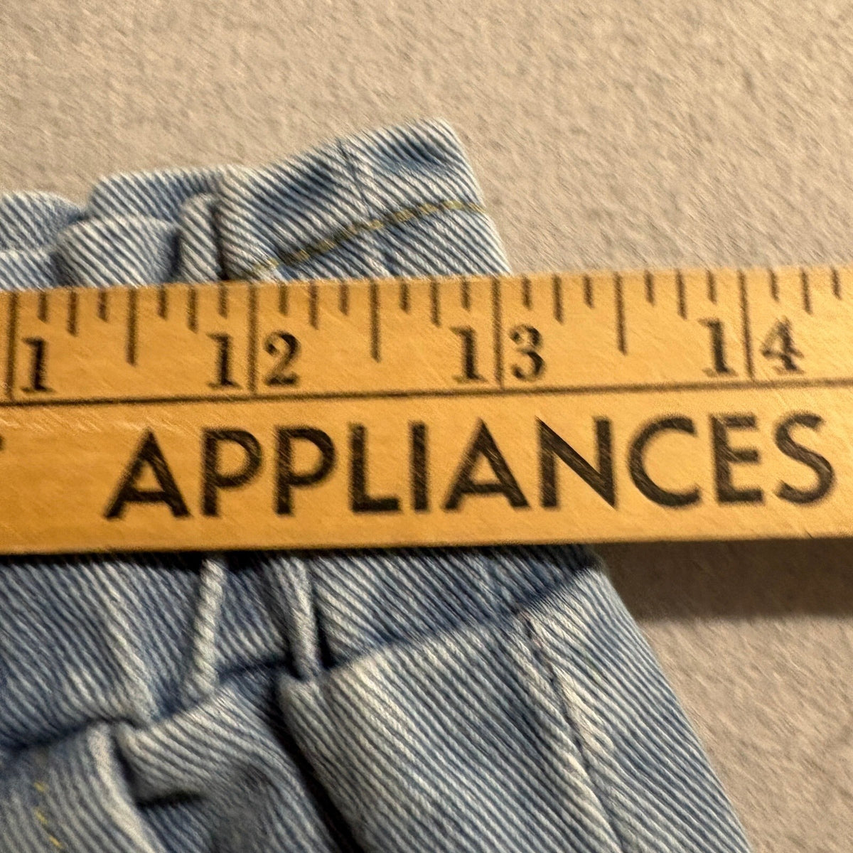 Unbranded Blue Denim Wide Leg Jeans Womens Medium Elastic Waist High Rise Crop
