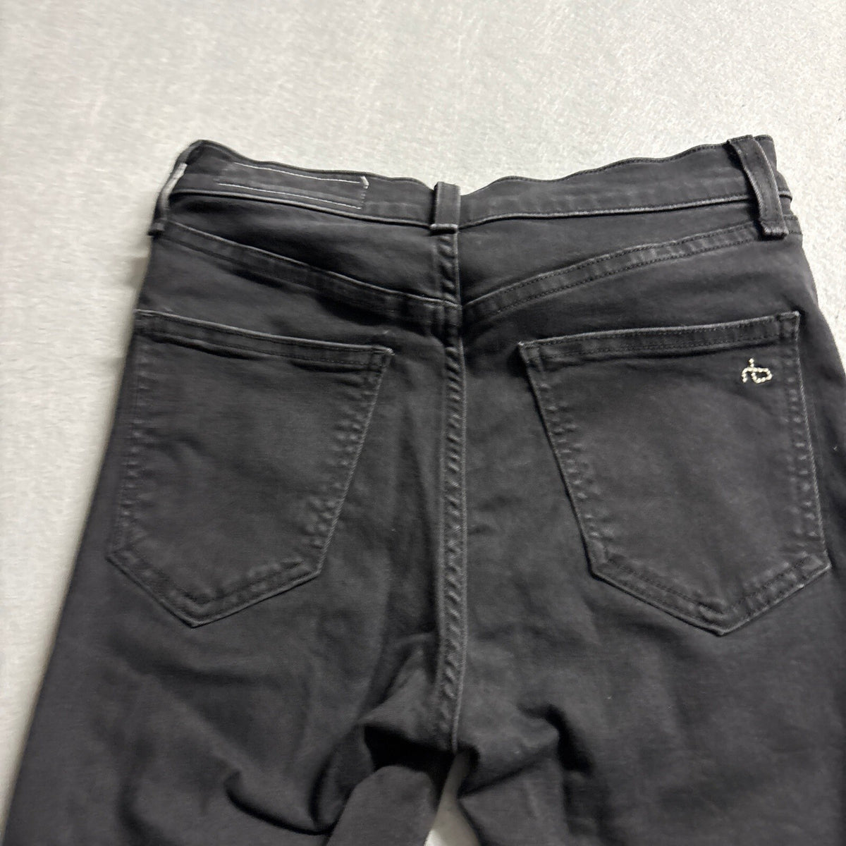 Rag & Bone Jean Womens Size 27 Black Studded Side Seam Skinny High Rise Pants