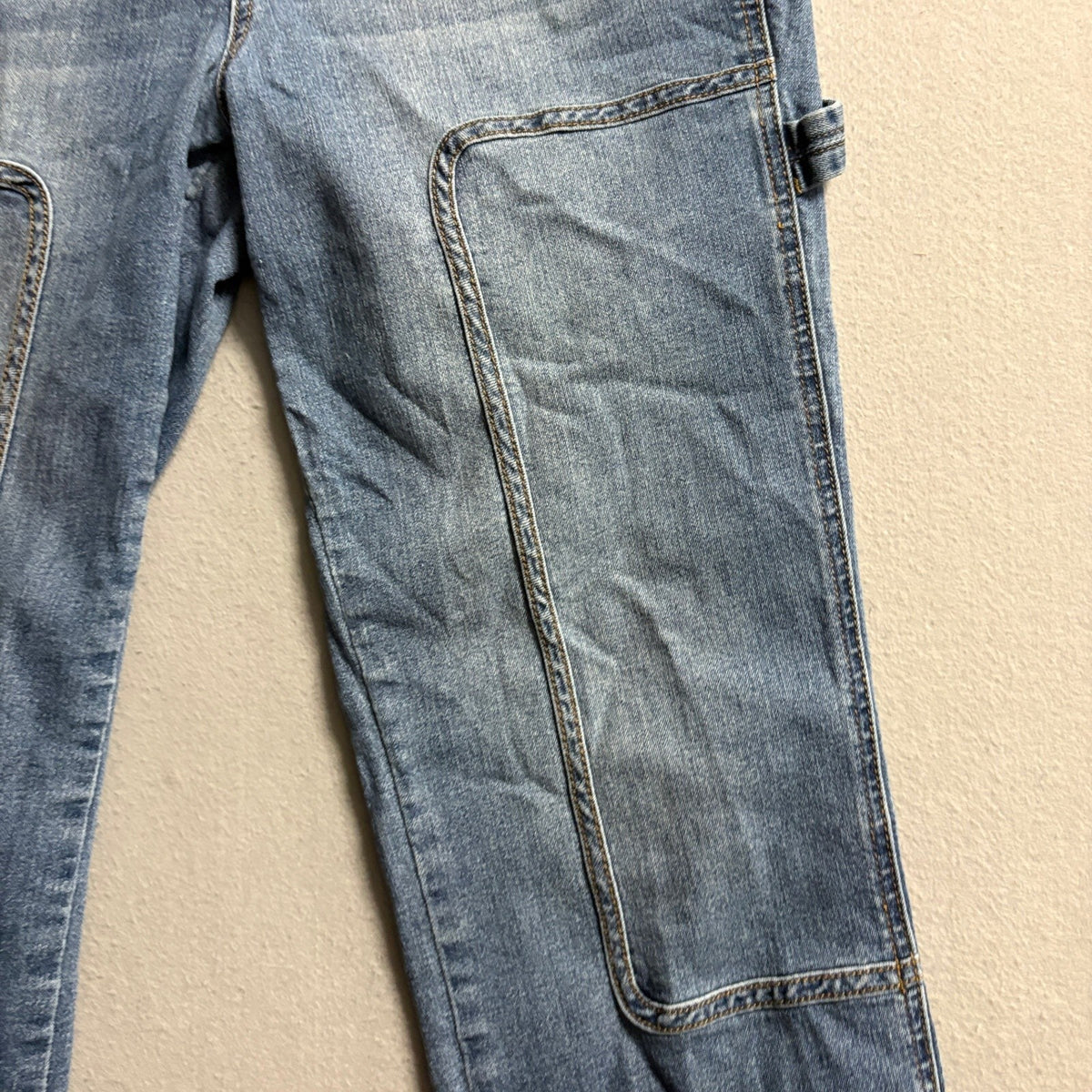 1822 Denim Carpenter Jeans Womens Size 12 Blue Double Knee Utility Straight Leg