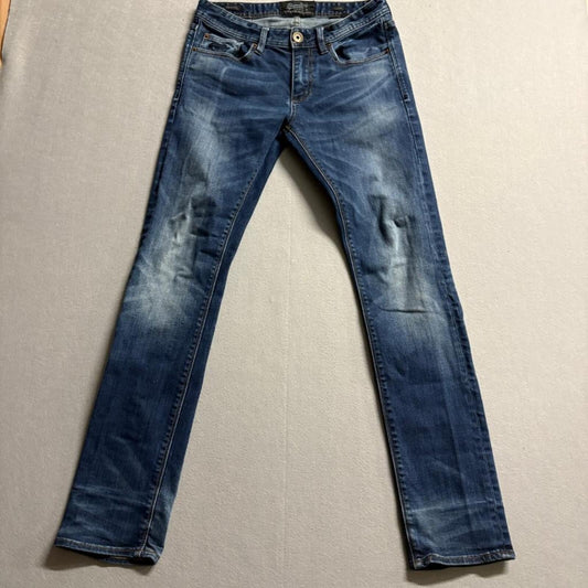 Superdry Mens Jeans 30x32 Slim Fit Blue Denim Copper Black Denim Corporal