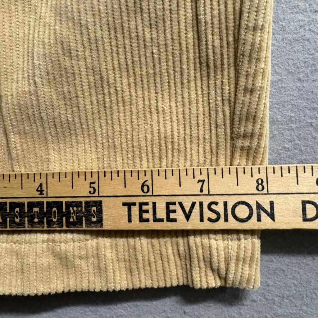 Blair Corduroy Pants Womens Small Beige Tan Cotton Elastic Waist Straight Leg