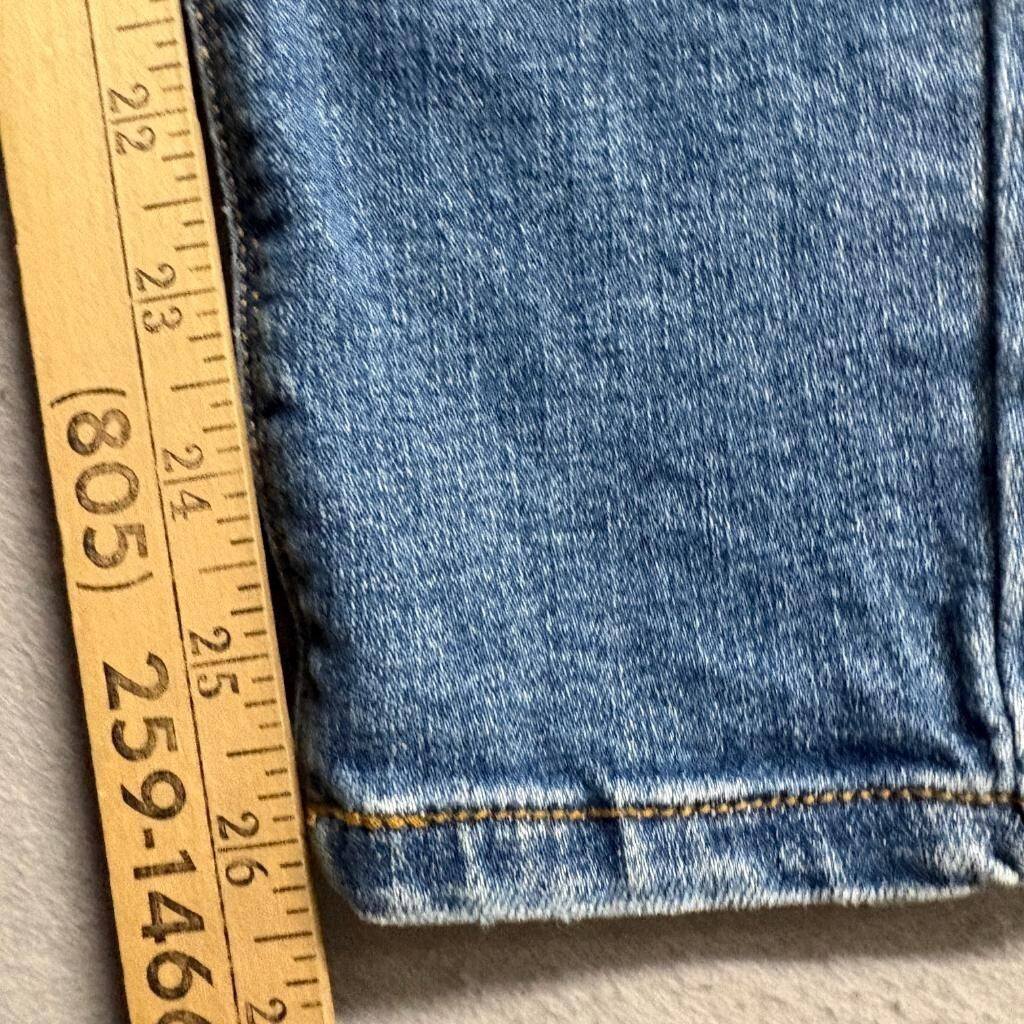 Wax Jean Butt I Love You Skinny Jeans Womens Size 7 Medium Wash Distressed Denim