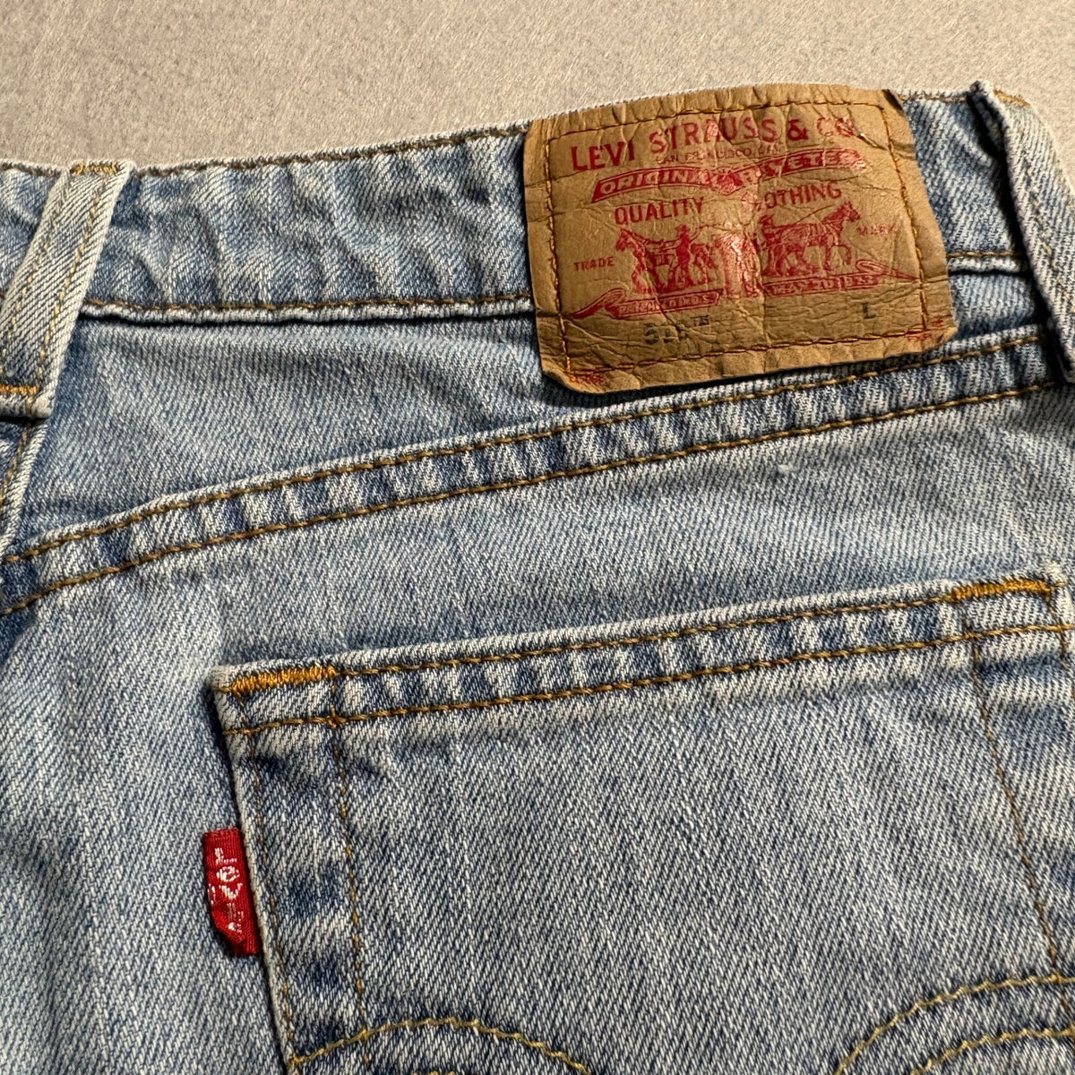 Levis 519 Low Flare Jeans Juniors Size 3 L Blue Denim Low Stretch Y2K