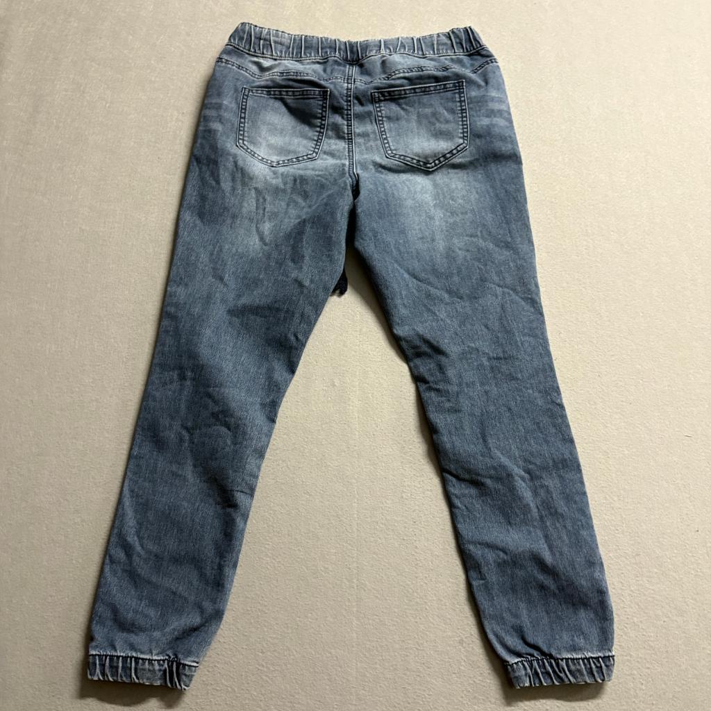 Copper Key Denim Joggers Girls Size 10 Blue Elastic Waist Drawstring Jeans