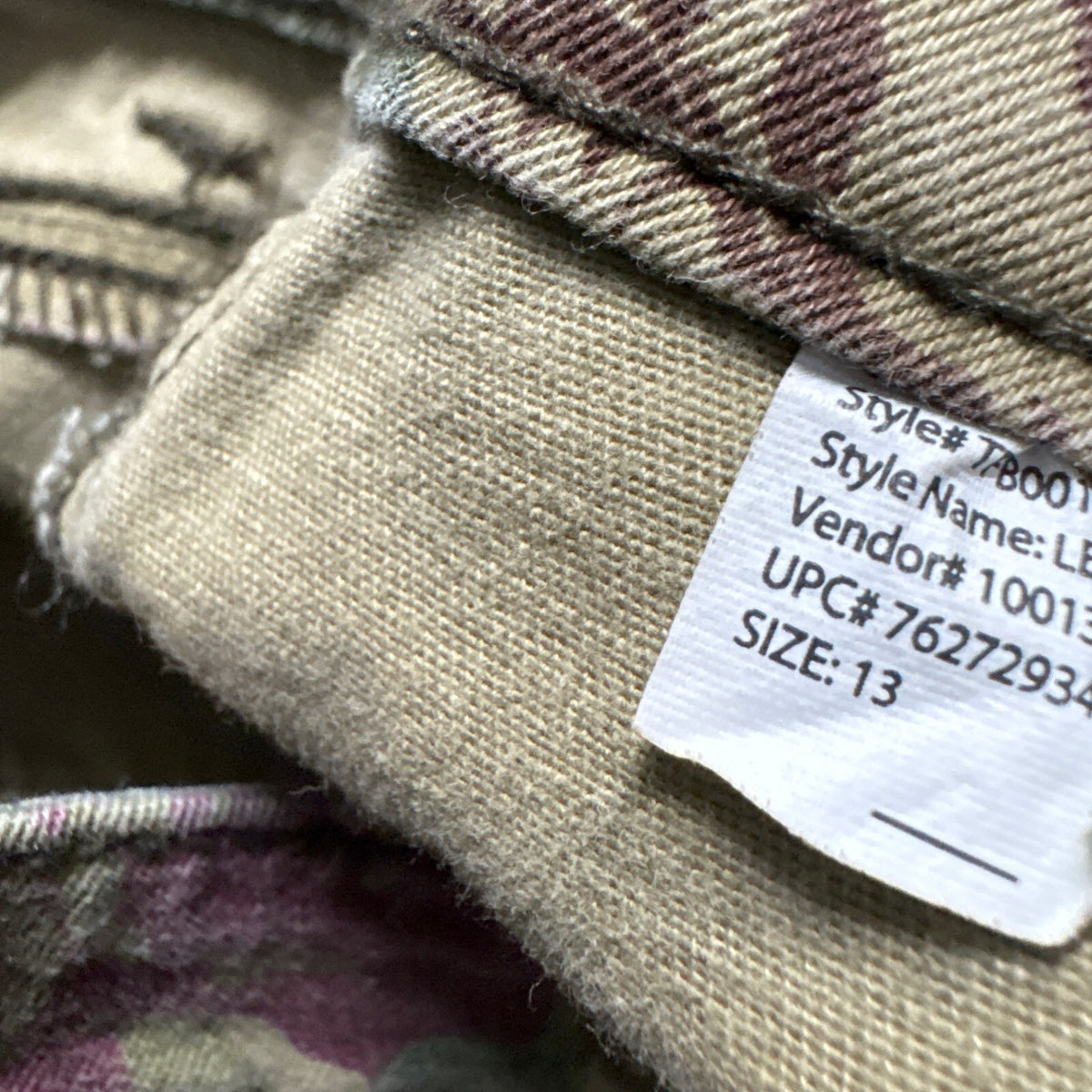 True Freedom Floral Camo Jeans Juniors Size 13 Olive Green Purple Rose Print