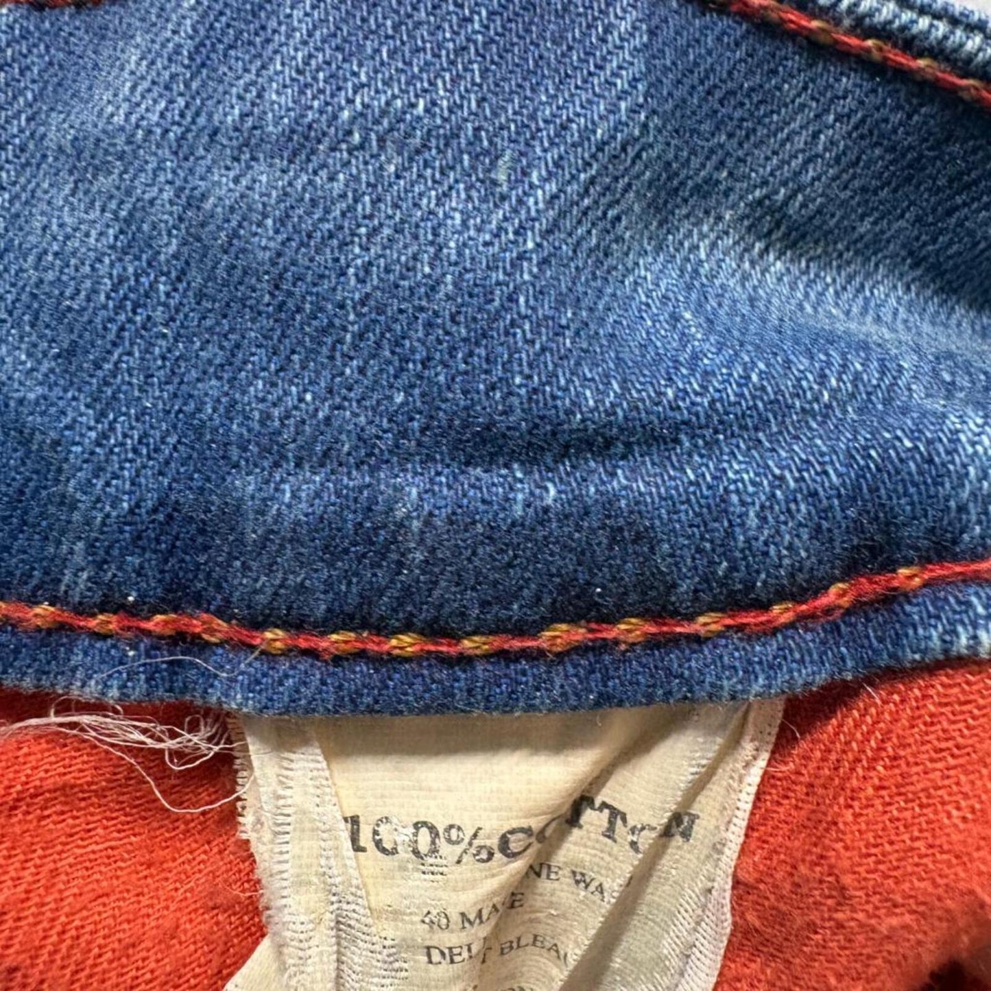 Raw2811 Firangi Fit Tinks Denim Division Jeans Mens 34x28 Blue Cotton