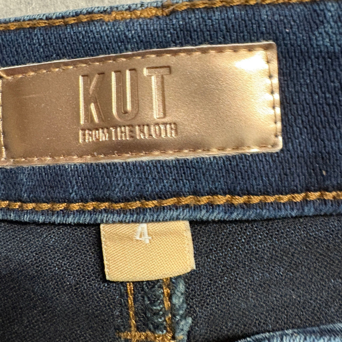Kut from the Kloth Meg Wide Leg Jeans Womens Size 4 Blue Denim High Rise Stretch