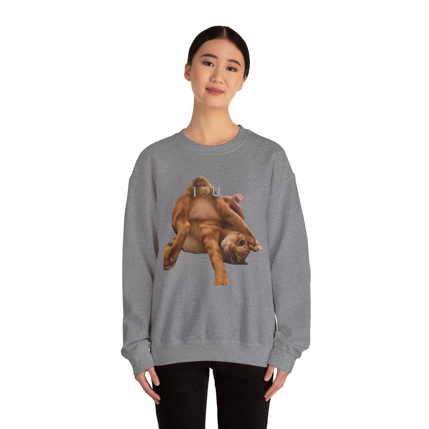 Cat Love Unisex Sweatshirt Valentine Gift