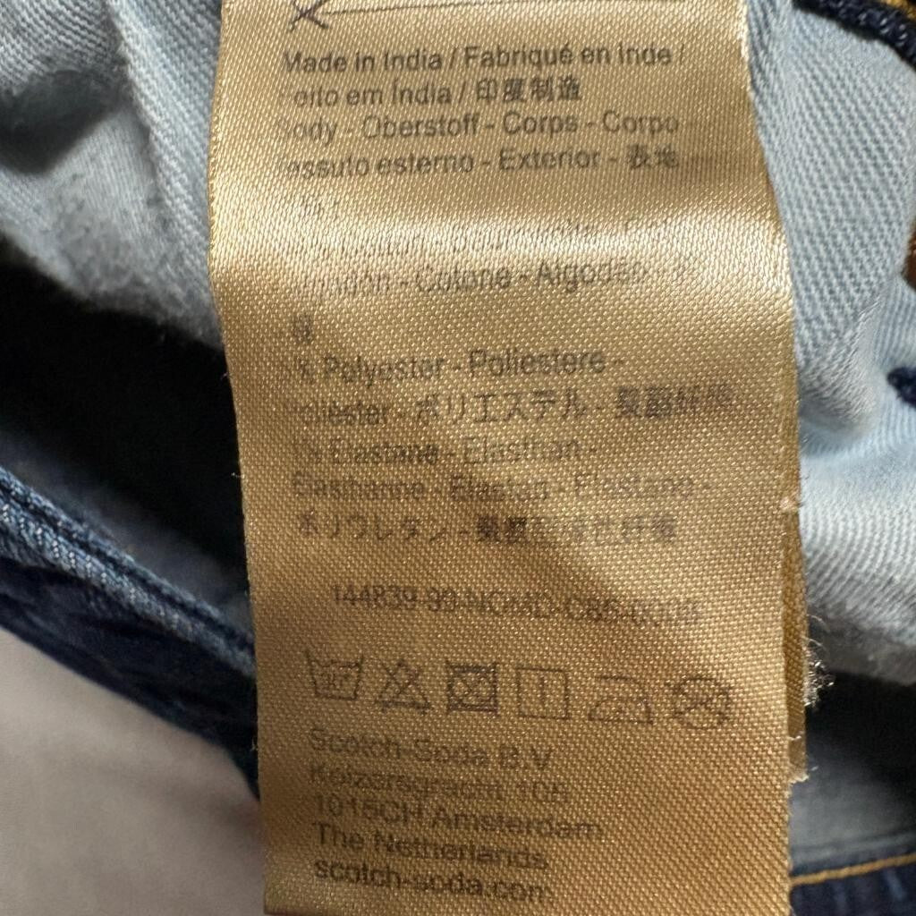 Scotch and Soda Ralston Slim Fit Jeans Mens 30x30 Blue Amsterdams Blauw Denim
