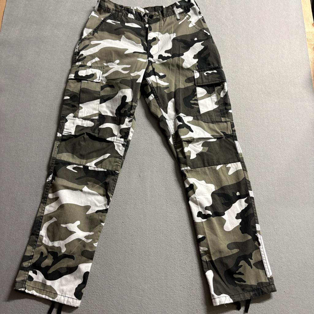 Rothco BDU Cargo Pants Mens Small Regular Green Camo Military Tactical Combat