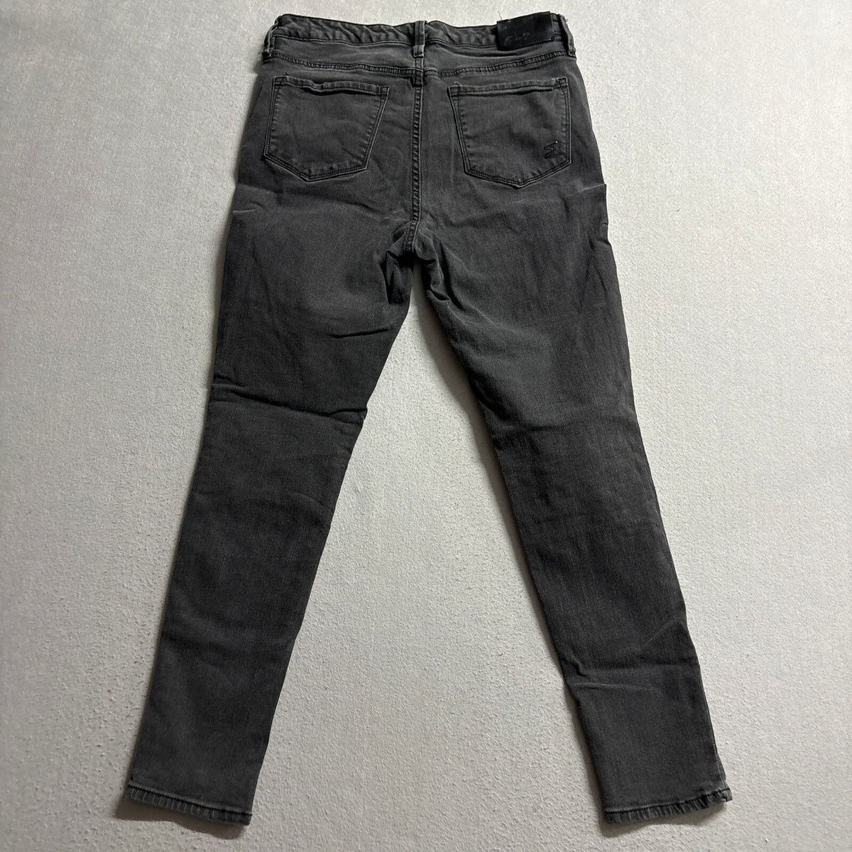 Seven7 Jeans Womens Size 8 Skinny Dark Gray Washed Denim Pants Stretch