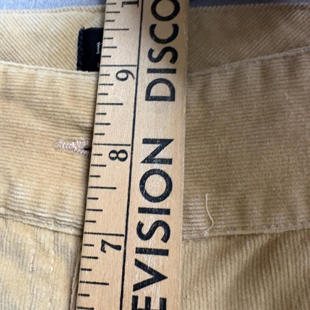 Nicole by Nicole Miller Corduroy Pants Womens 4 Beige Tan Flare Leg Stretch