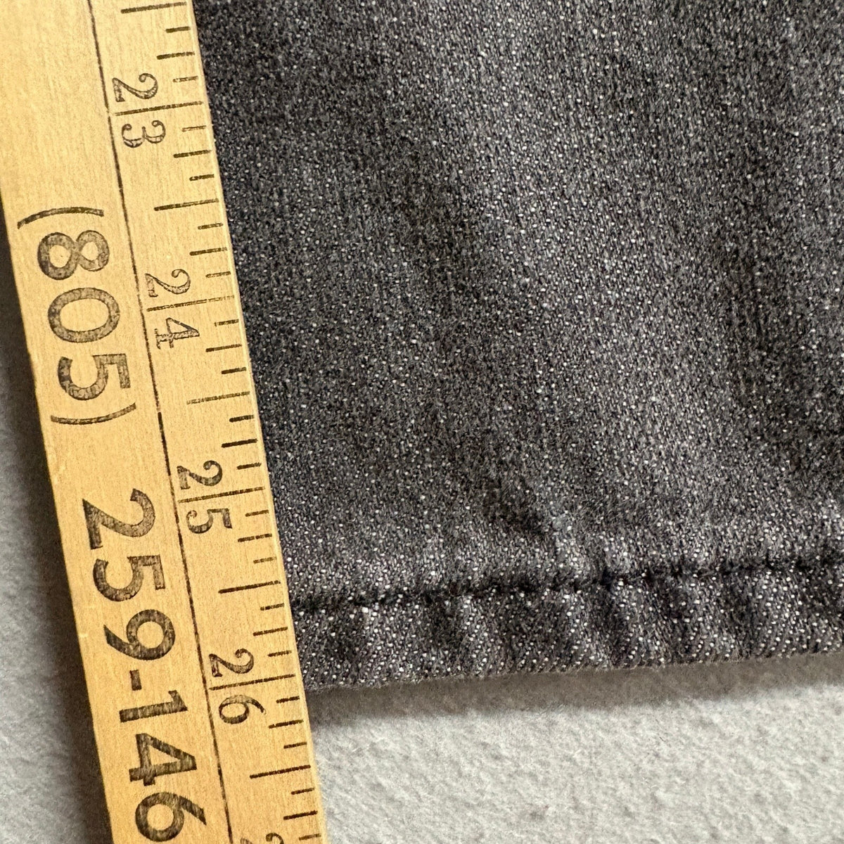 16 Revolution BB Jeans Womens 14/27 Gray Denim Straight Leg High Rise Stretch