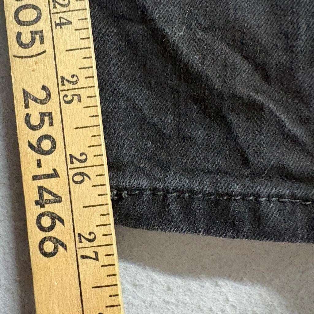 Levi's 512 Slim Taper Jeans Mens 32x30 Black Denim Stretch Pants PC9-28833-0287
