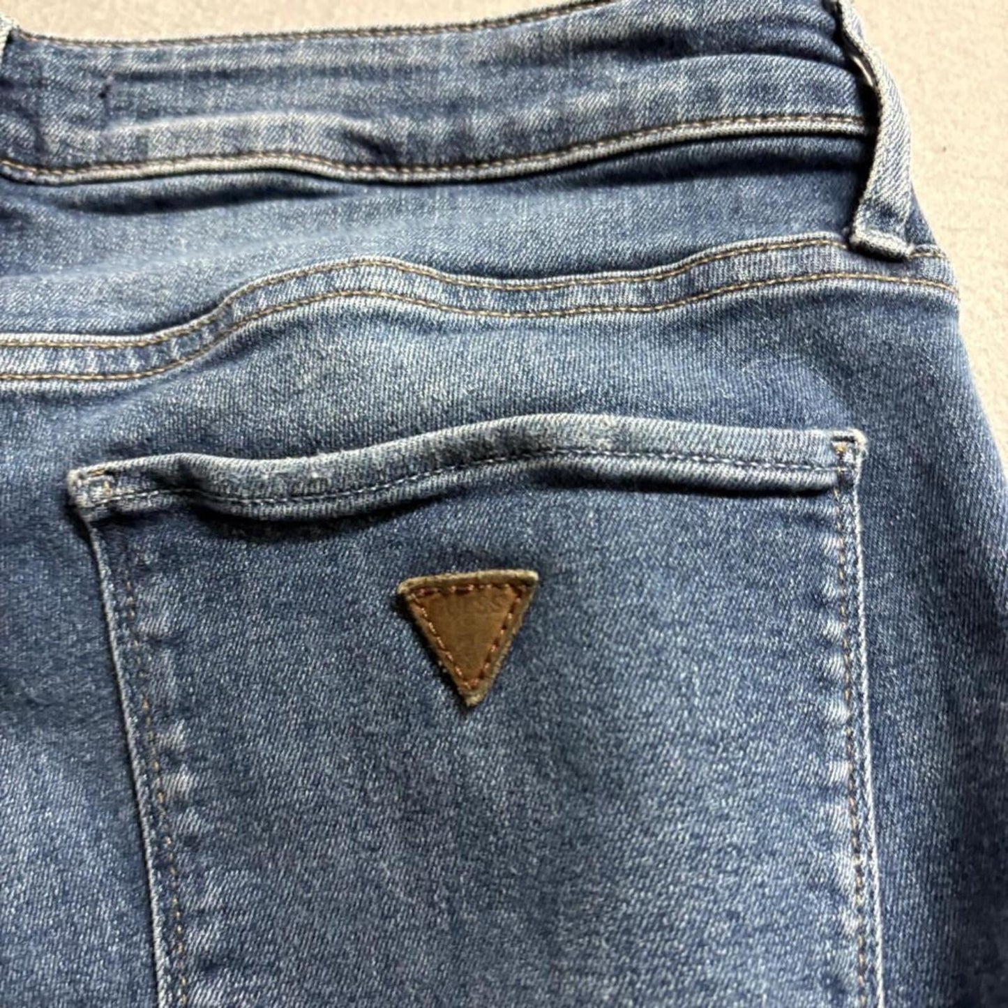 Guess Sexy Curve Skinny Jeans Womens 31 Blue Denim Stretch Medium Wash