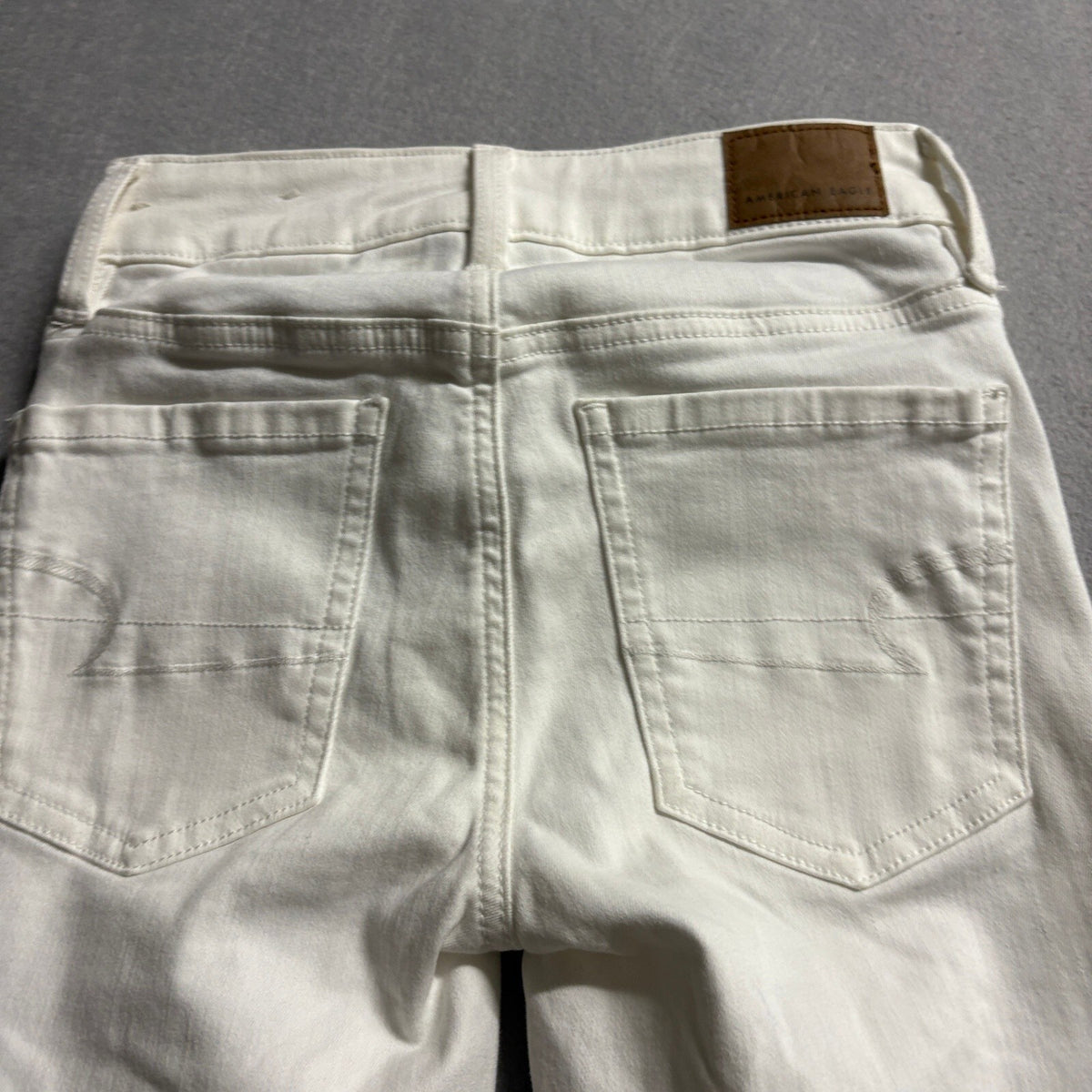 American Eagle Ne(x)t Level Stretch High Rise Jegging Jeans White Size 00 Short