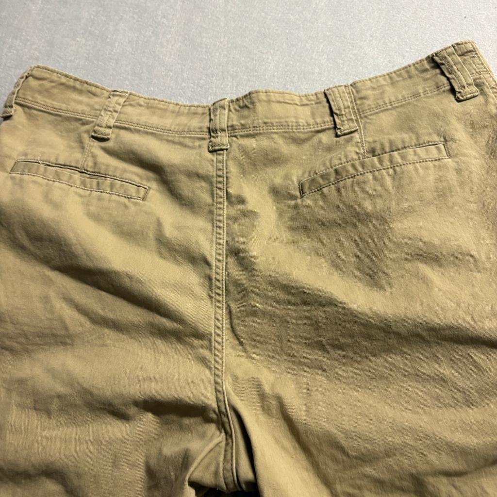 Wrangler Relaxed Fit Cargo Shorts Mens 38 Brown Tan Cotton Twill Casual