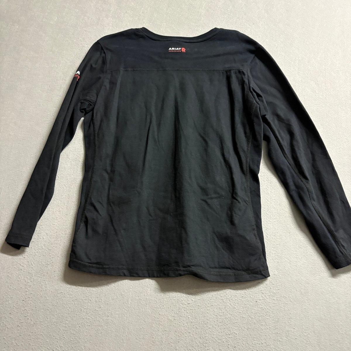 Ariat FR Work Shirt Womens XL Black Flame Resistant Long Sleeve CAT 2 V-Neck Tee