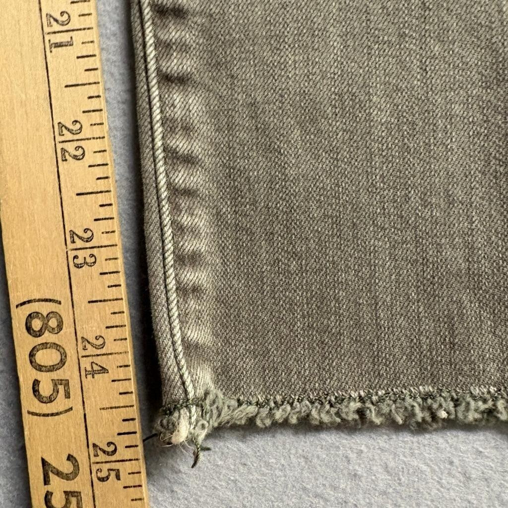 American Eagle Super Super Stretch Legging Crop Jeans Womens Size 6 Olive Green